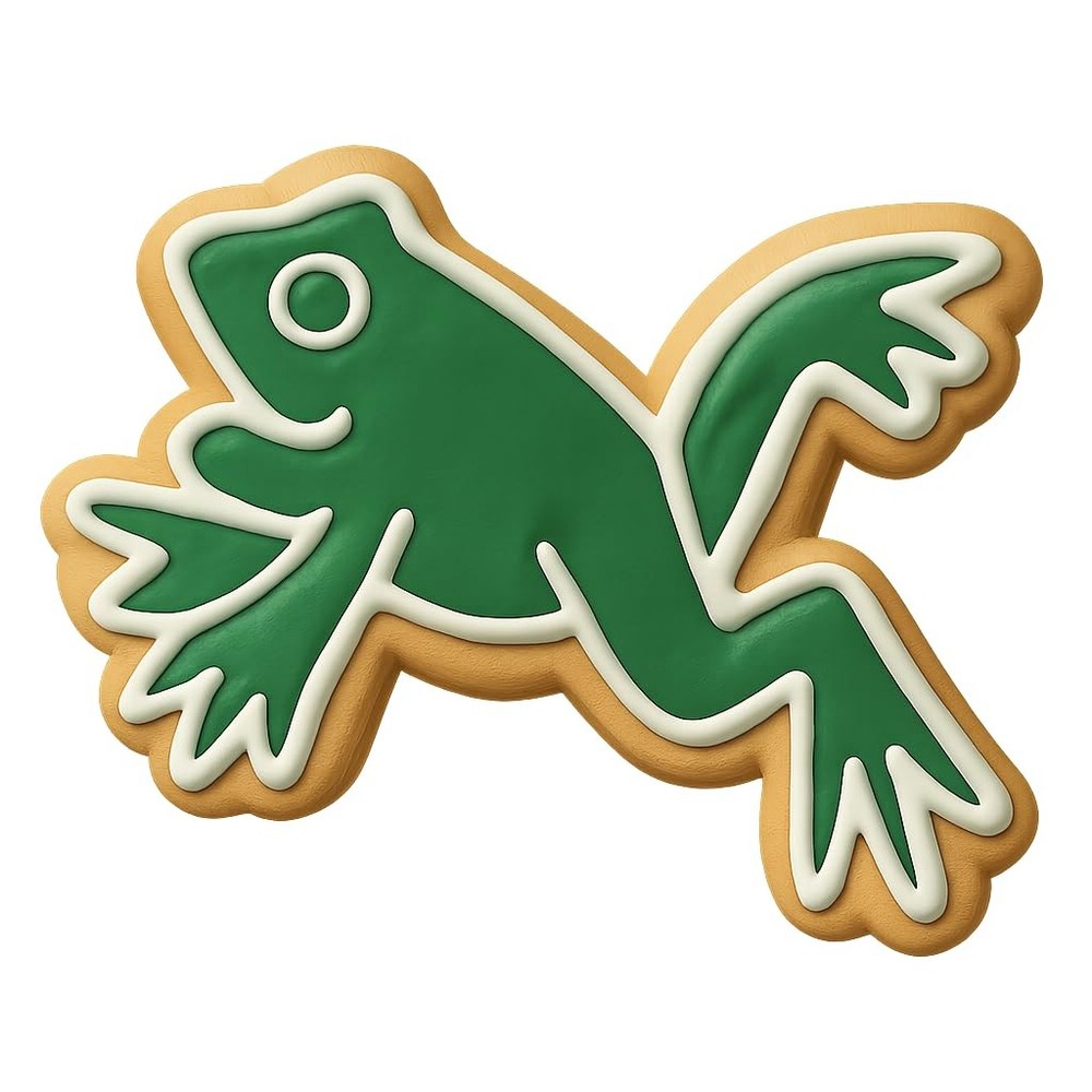 Leaping Croaking Toad Cookie Cutter & Stamp - 4x3 Fun Kitchen Baking