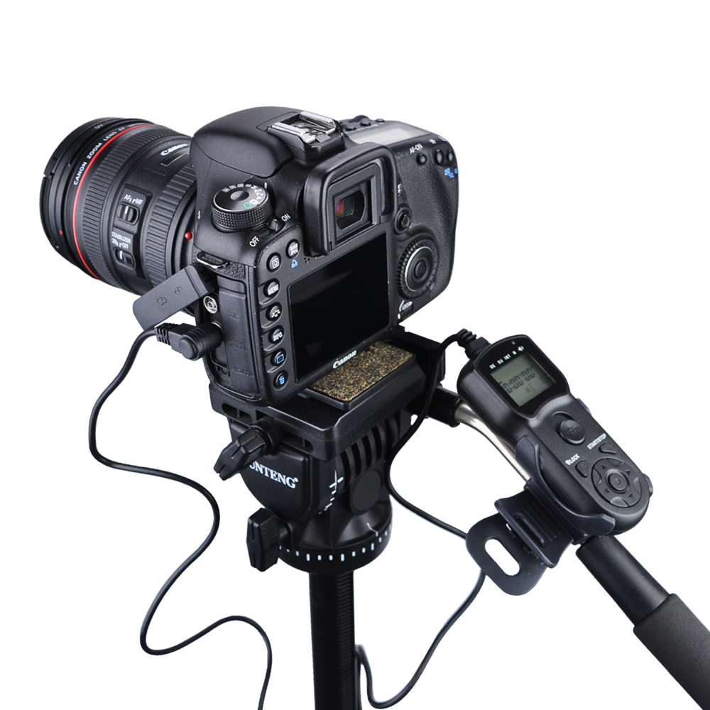 JJC Timer Remote Shutter Controller Clip Holder for Tripod Stand Stick