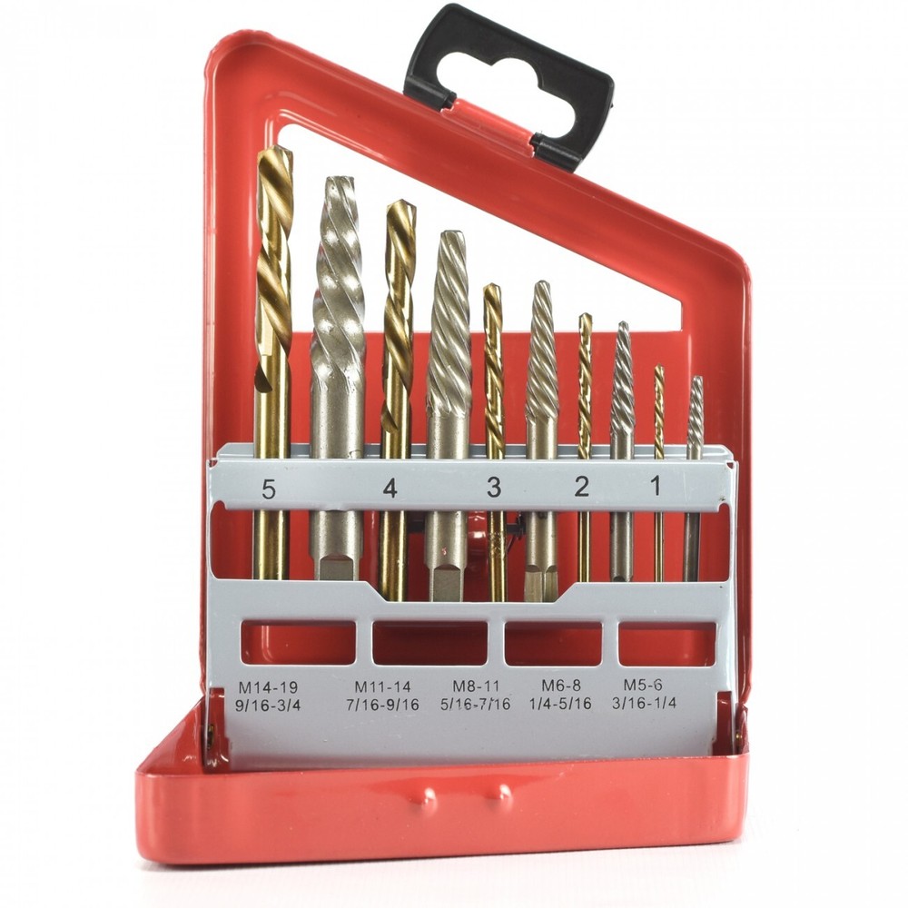 20pc Screw Extractor Right/ Left Hand Cobalt Drill Bit Set Easy Out Broken Bolt