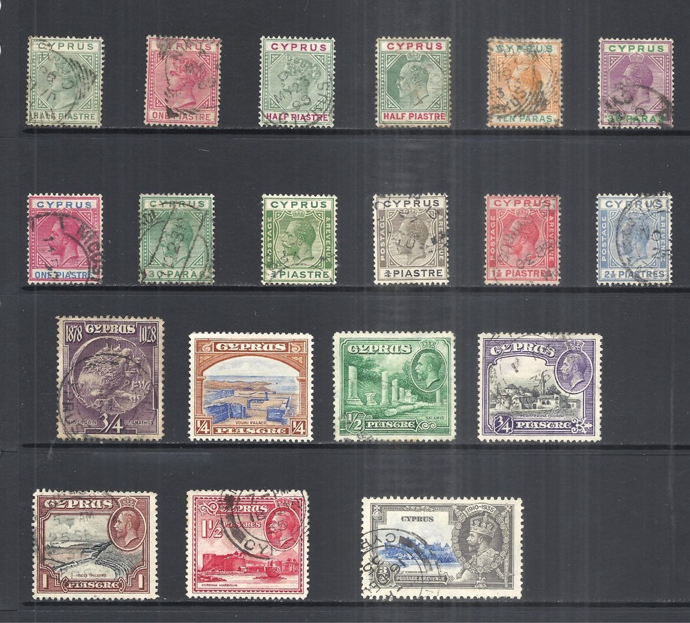 CYPRUS    VARIOUS USED ISSUES   1894 to 1935