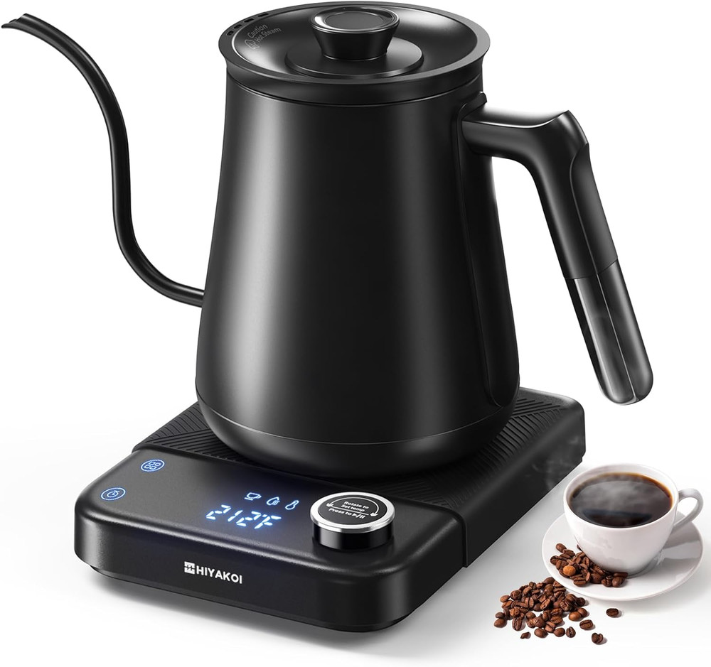 Gooseneck Electric Kettle  with ±1℉ Temperature Control, Pour over Kettle for Co