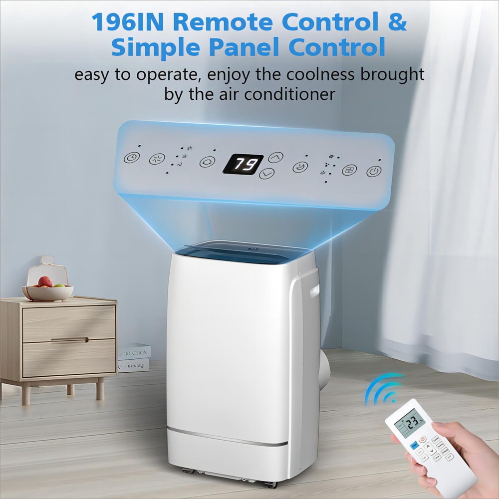 Cowsar Portable Air Conditioner 12000/13000 BTU, Remote Include