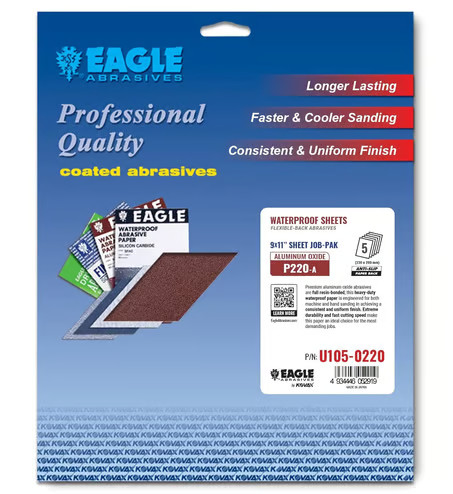 Eagle Abrasives 9”x11” WP Sheets AO
