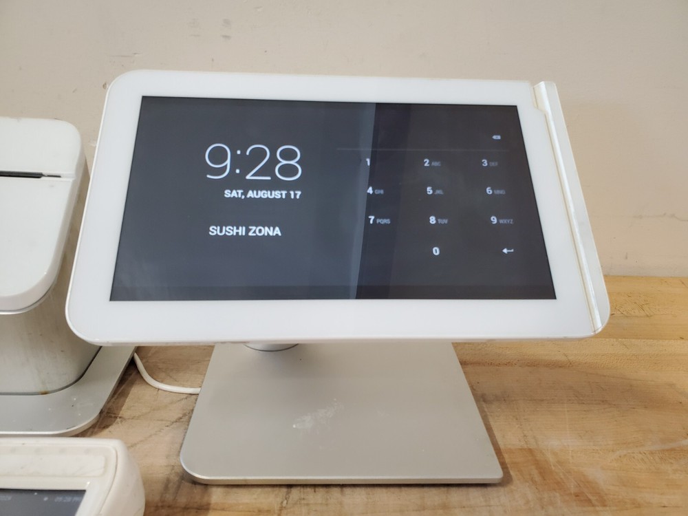 CLOVER C100 13" Touch Screen POS System W/ Printer and Keypad, Read