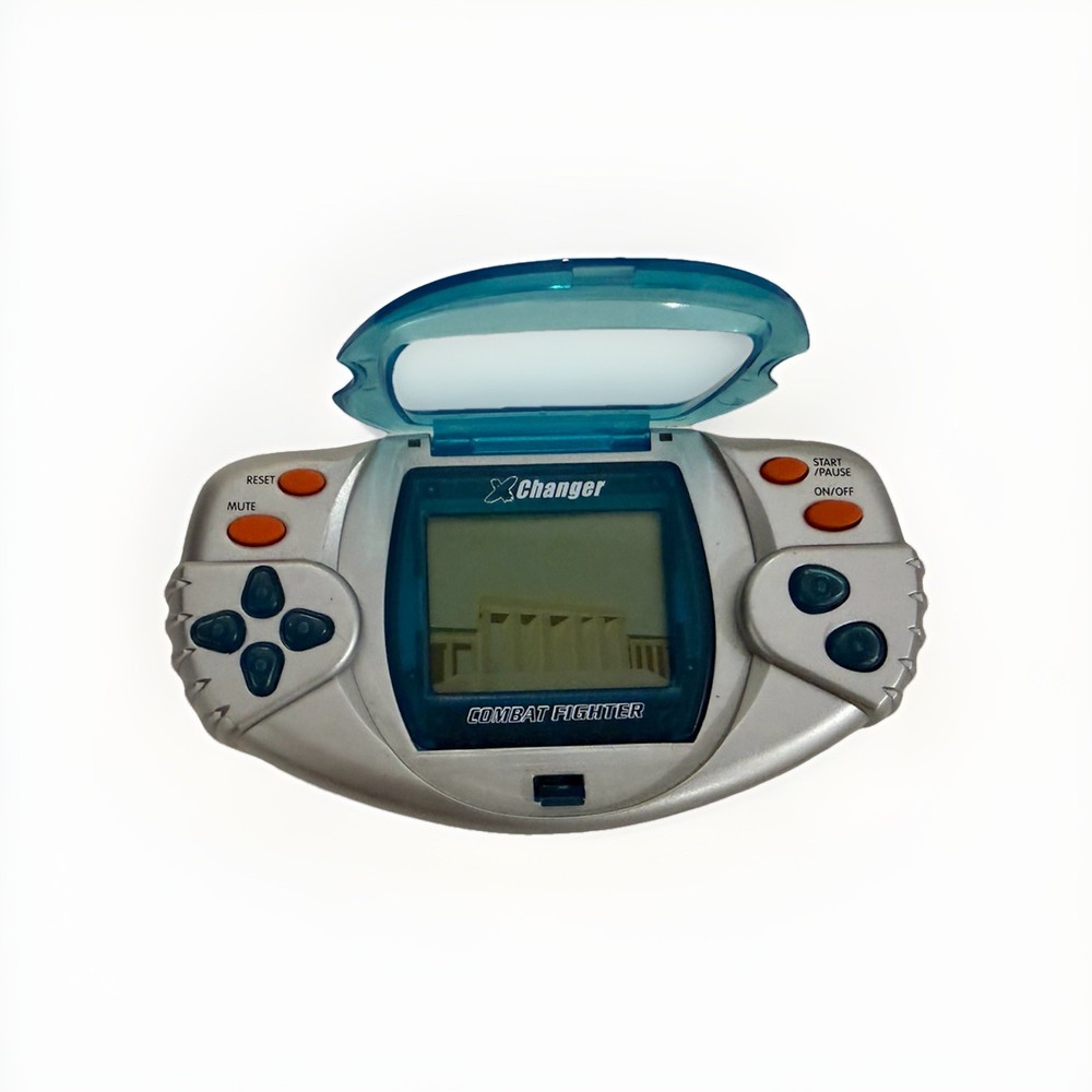 Vintage X-Changer "Combat Fighter" Handheld LCD Electronic Game Tested & Working