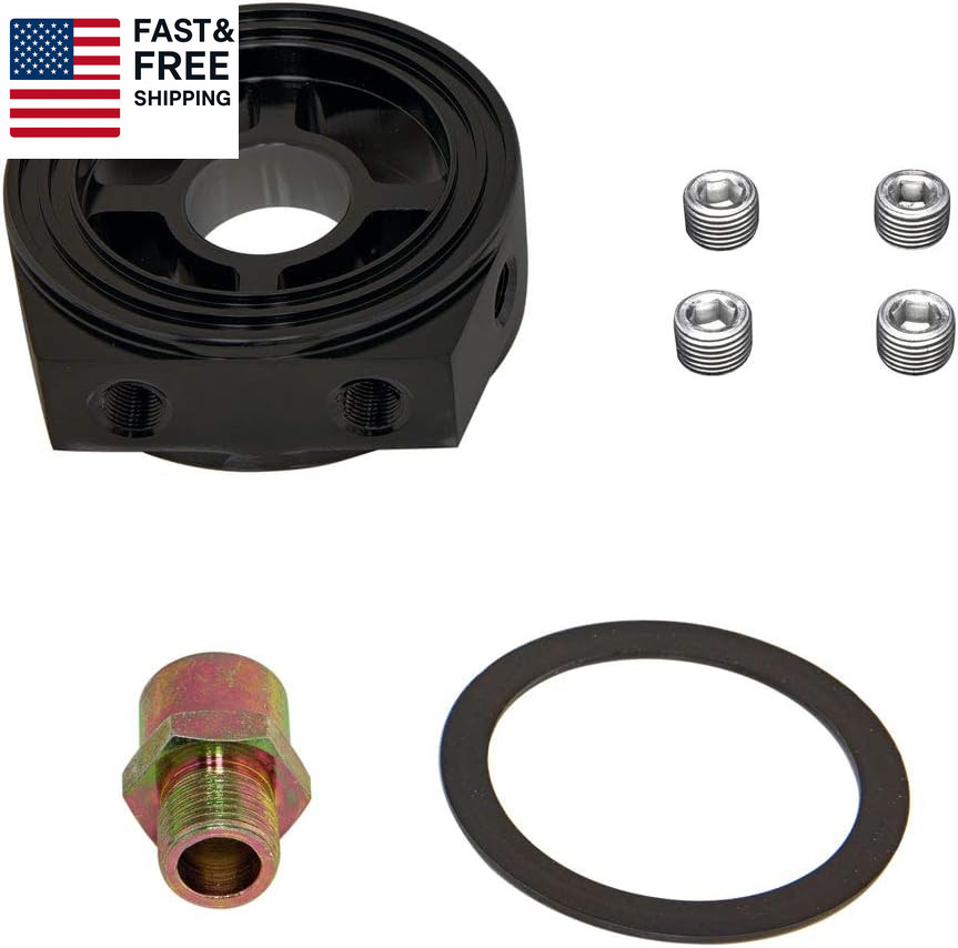Oil Filter Sandwich Plate Thread Adapter - 20Mm X 1.5 Thread - Install up to (4)