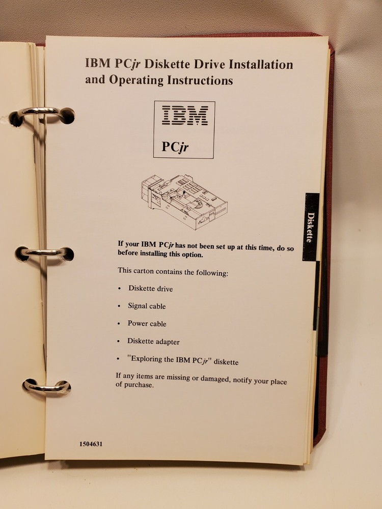 IBM Personal Computer Guide to Operations w/5.25" Floppy Disk