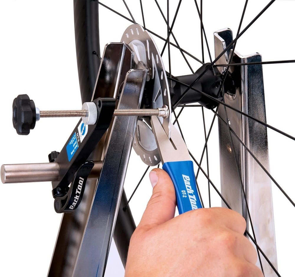 Precision Rotor Truing Fork for Bicycle Brake Adjustment with Comfortable Handle