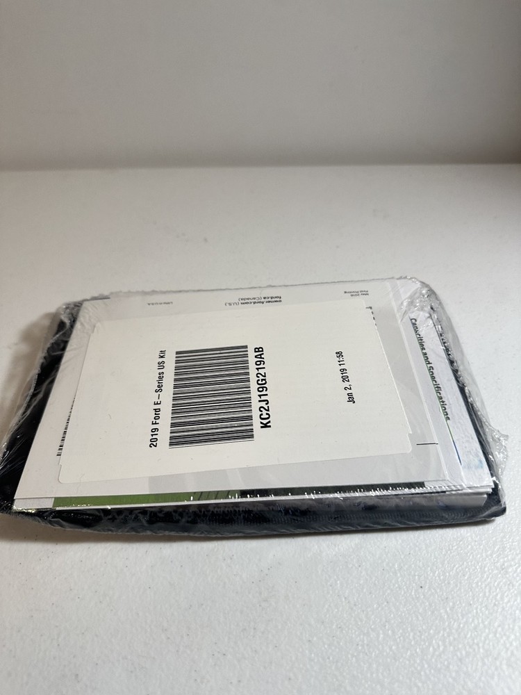 2019 Ford E-Series Owners Manual Set