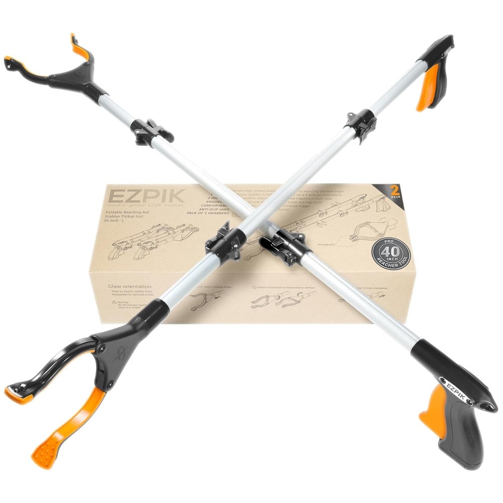 40" Extended Grabber Reacher Tool 2-Pack