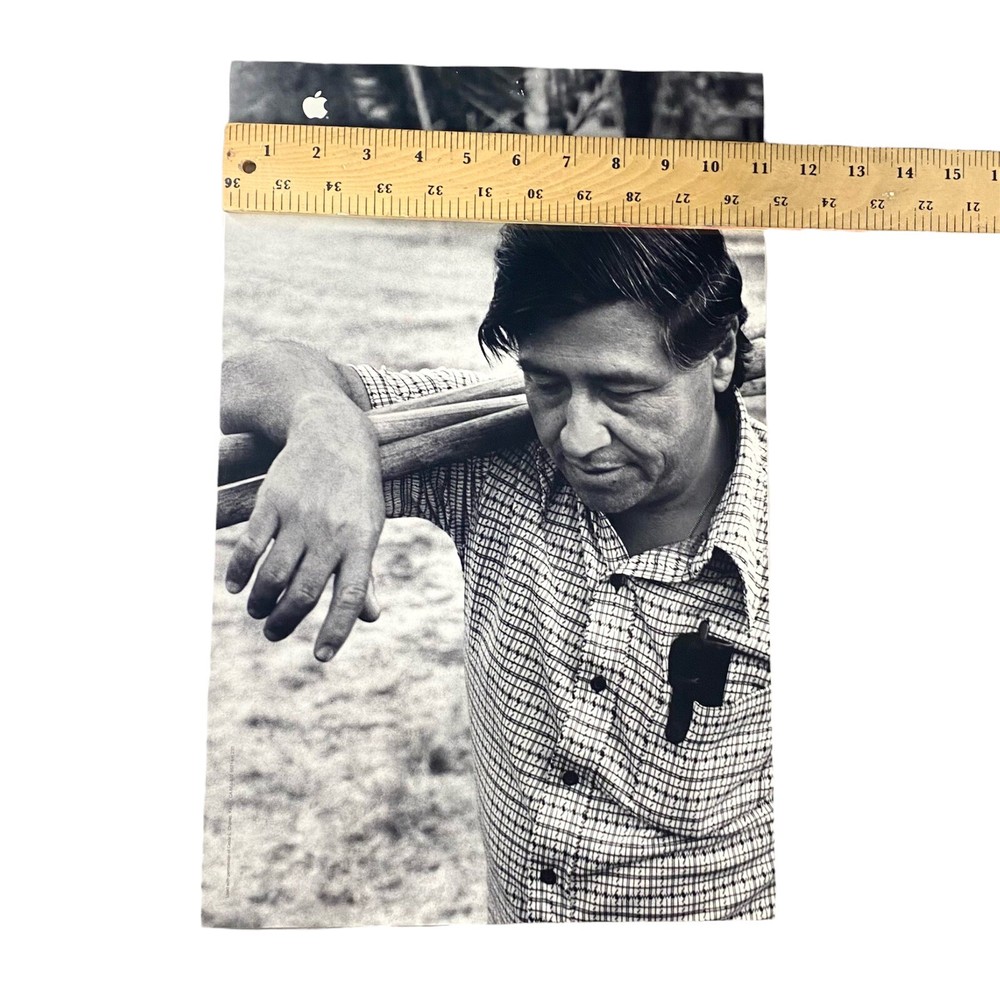 Apple Think Different Cesar Chavez Laminated Poster 11X17 Original Educator Y2K
