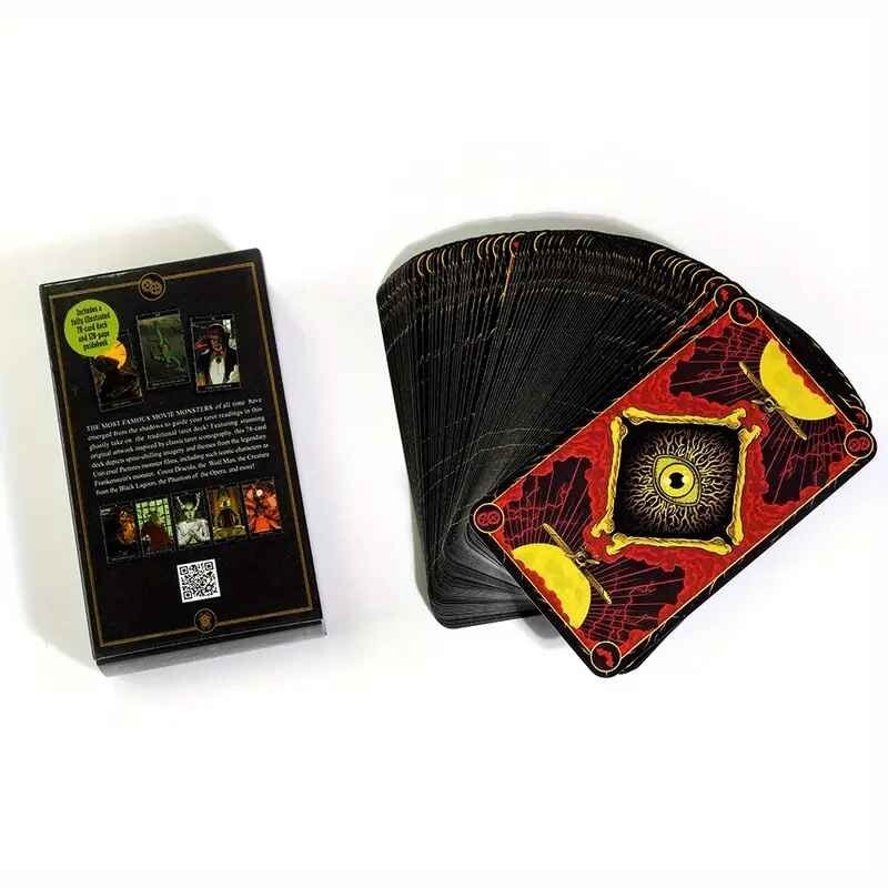 Universal Monsters 78 Card Tarot Deck QR Guidebook Divination Fortune Telling