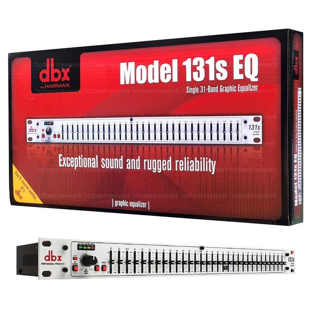 DBX 131s Single Channel EQ Professional 31-Band Graphic Equalizer