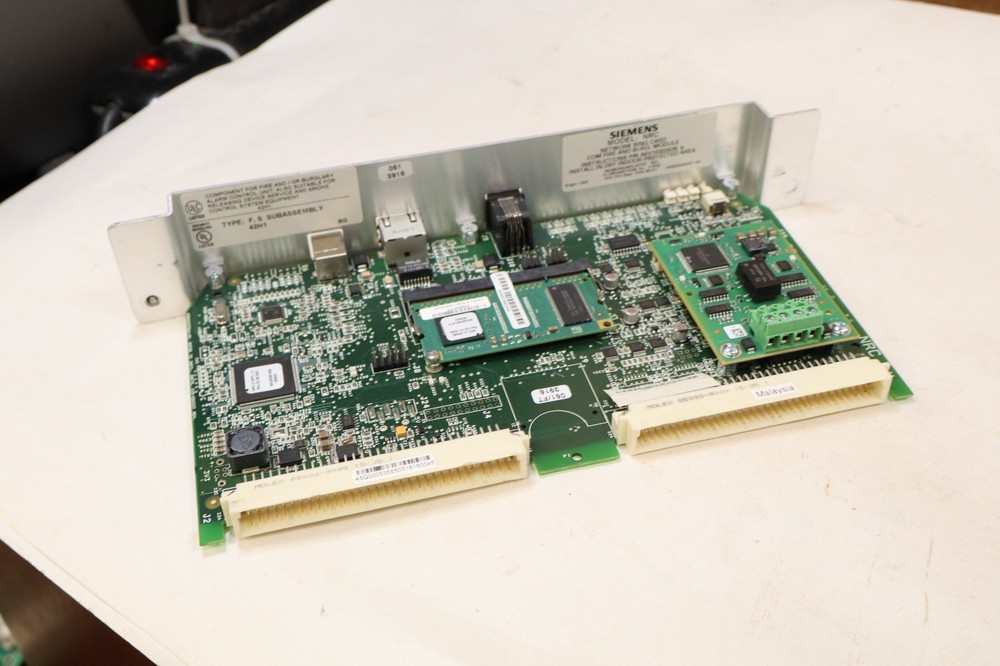 SIEMENS NRC NETWORK RING CARD COM FIRE AND BURG. MODULE