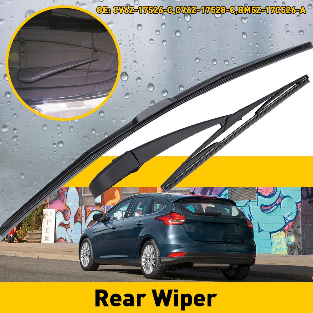 Rear Wiper Arm & Blade For 2012-2018 Ford Focus hatchback Back Windshield Wiper