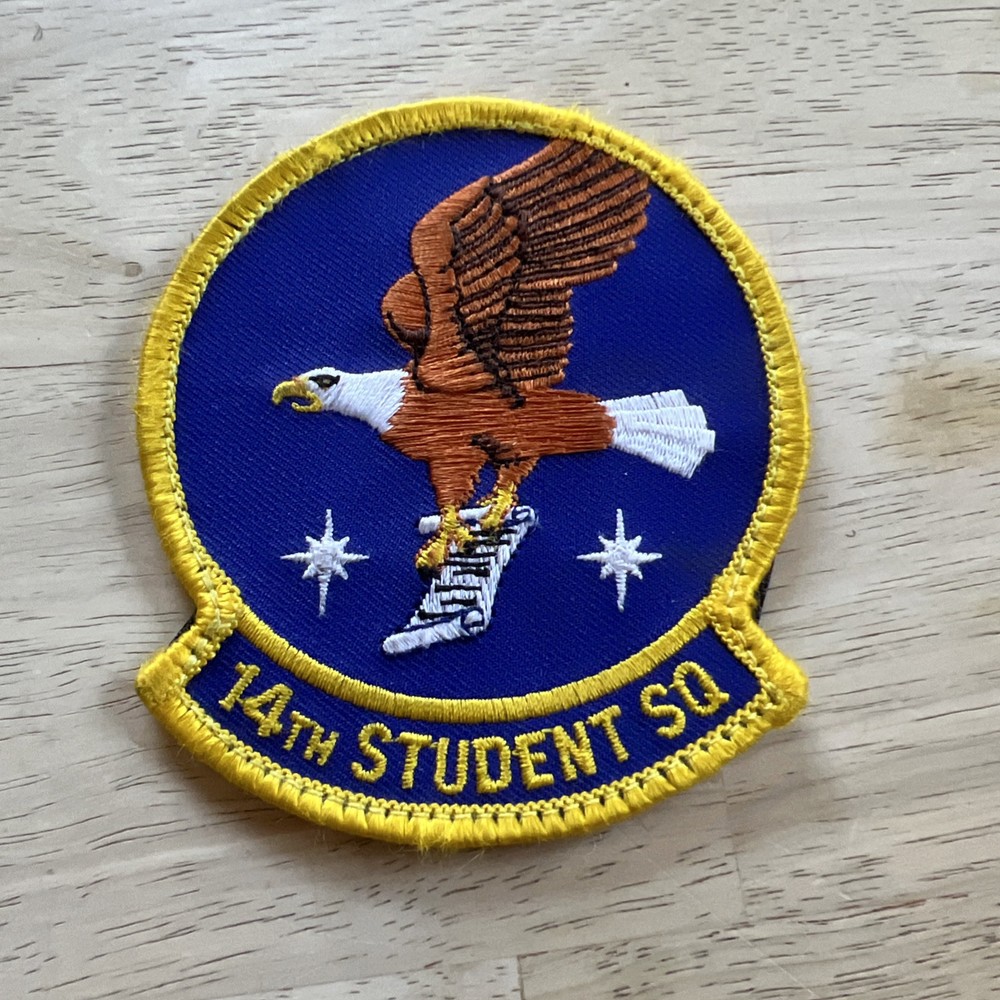 14th Student Squadron patch US Air Force USAF hook and loop Patch