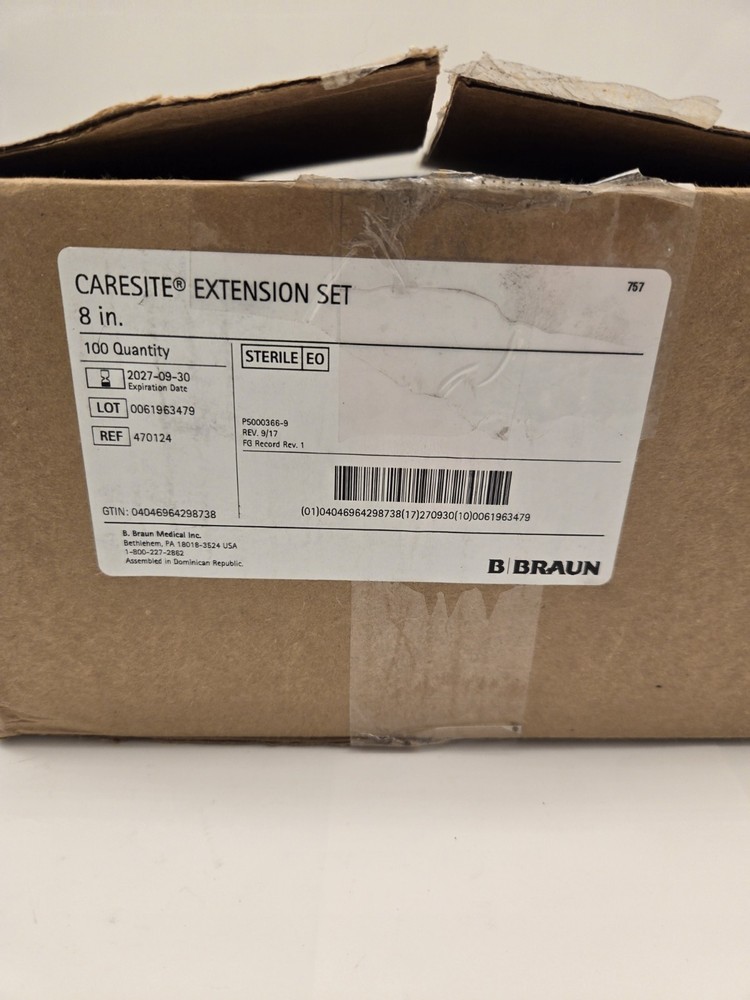 BRAUN 470124 Caresite Extension Set 100 Quantity