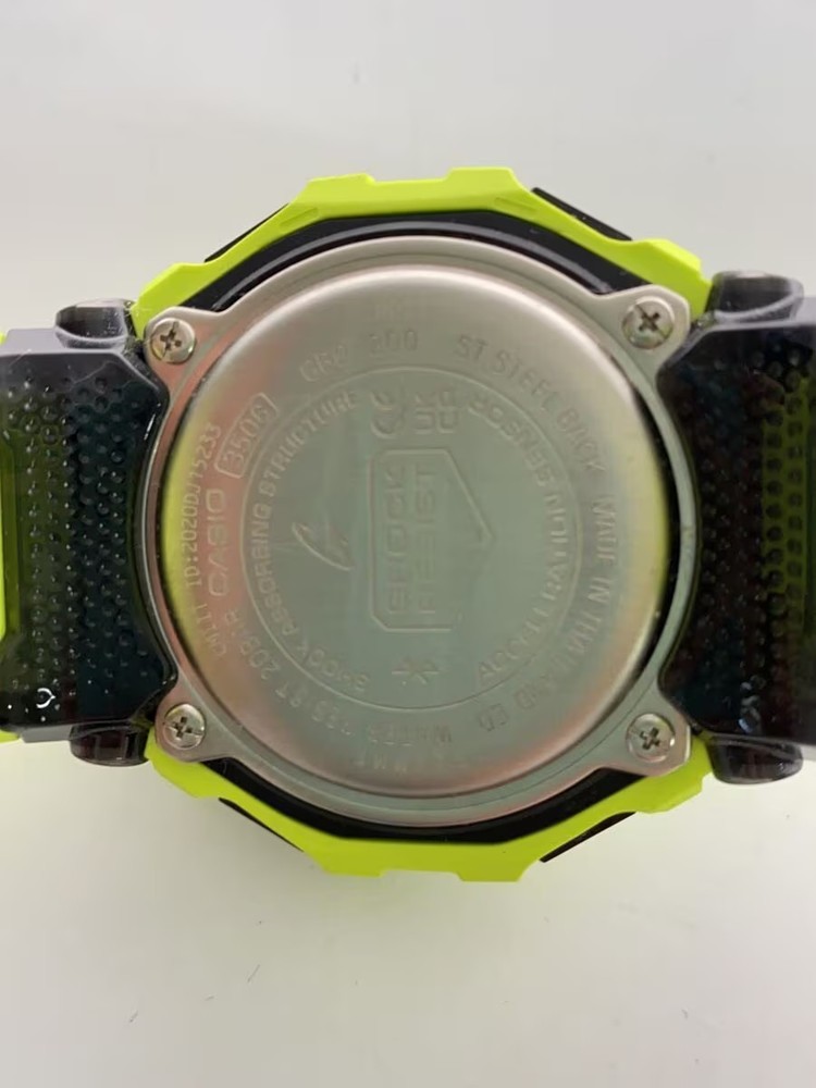 CASIO Quartz Watch G SHOCK Digital Rubber BLK GRN