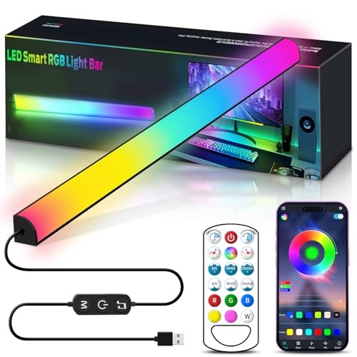 Monitor Down Light Bar, RGB Screen Desk Light PC, Dimmable LED Dynamic 1pc
