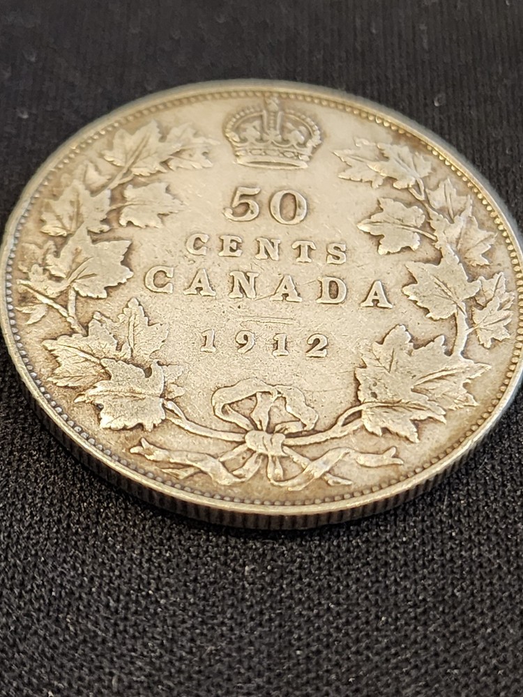1912 Canada 50 Cents Silver Coin