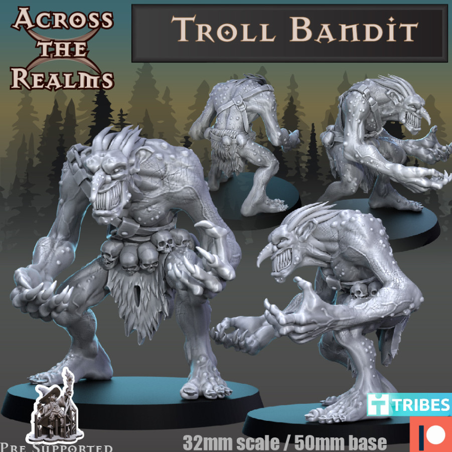 DnD Bandit Troll Squad of 2