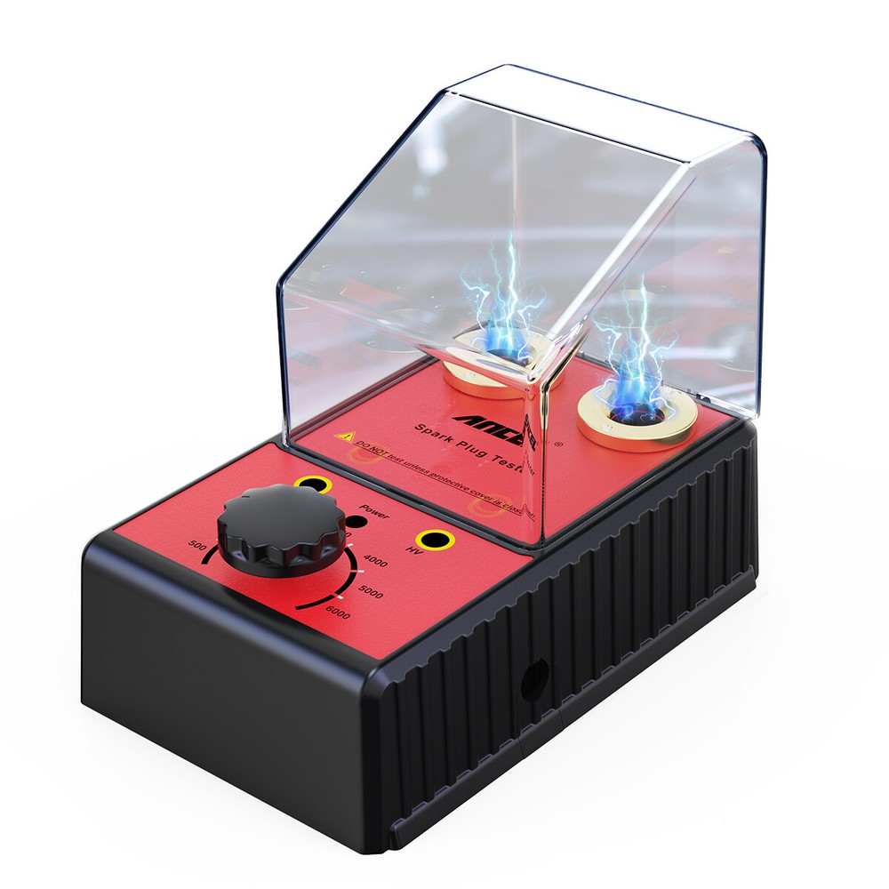 12V Car Spark Plug Tester Tool Dual Hole Gasoline Ignition Analyzer Diagnostic