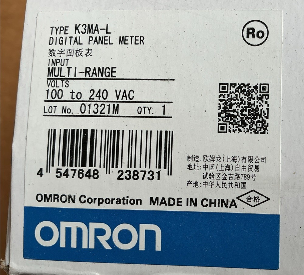 Omron DIGITAL Panal Meter K3MA-L   Multi-Range