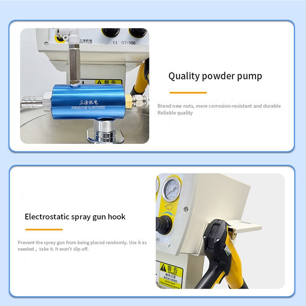 Electrostatic Powder Coating Machine Spray Spraying Gun Paint System 110V/220V
