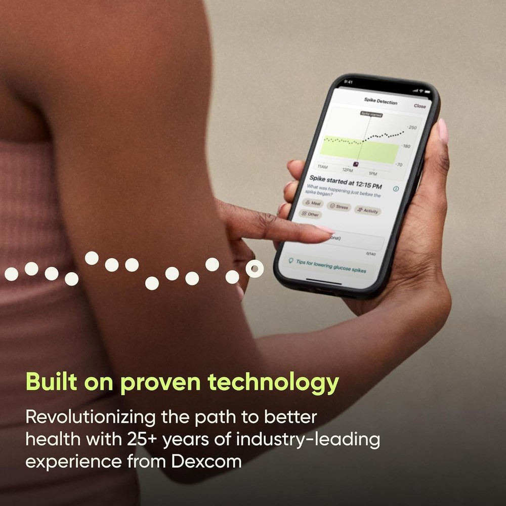 Stelo Glucose Biosensor by Dexcom CGM 2-Pack – 24/7 Glucose Tracking