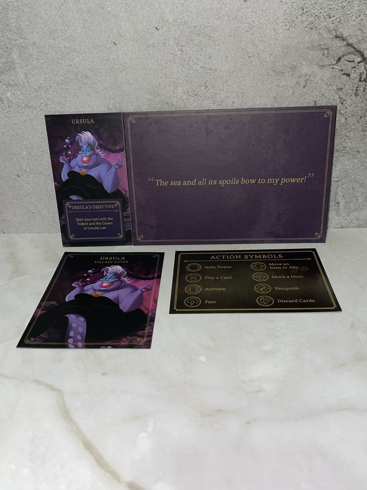 Disney Villainous - Replacement Board & Guide URSULA