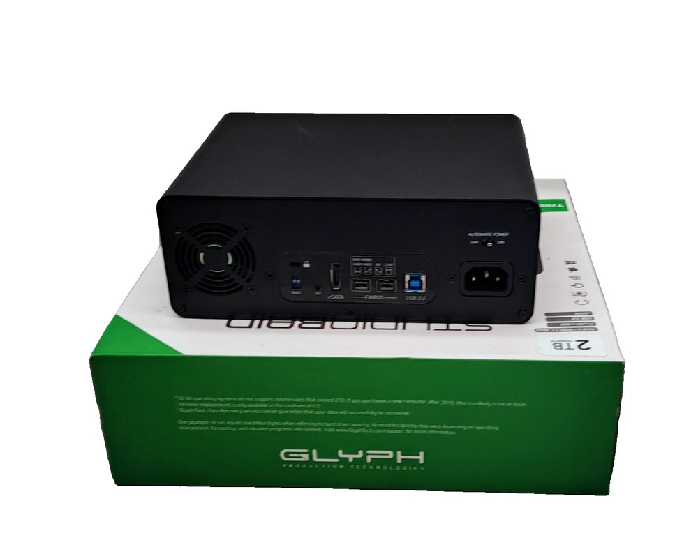 Glyph StudioRaid 2TB External HDD with Power adapter 41Hours