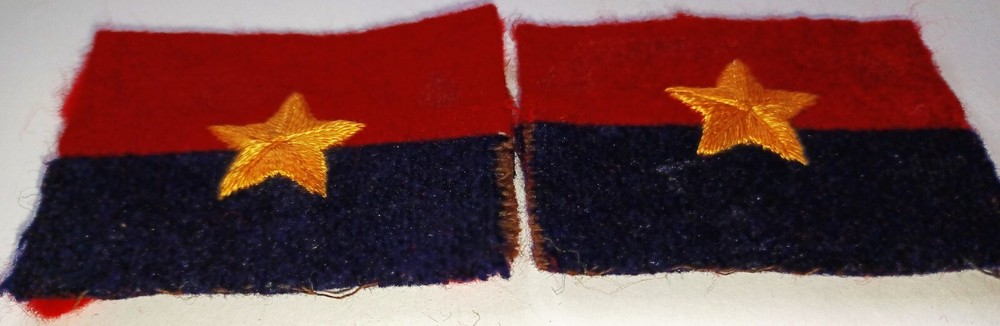 India, General Headquarters Formation Patch Pair, Genuine