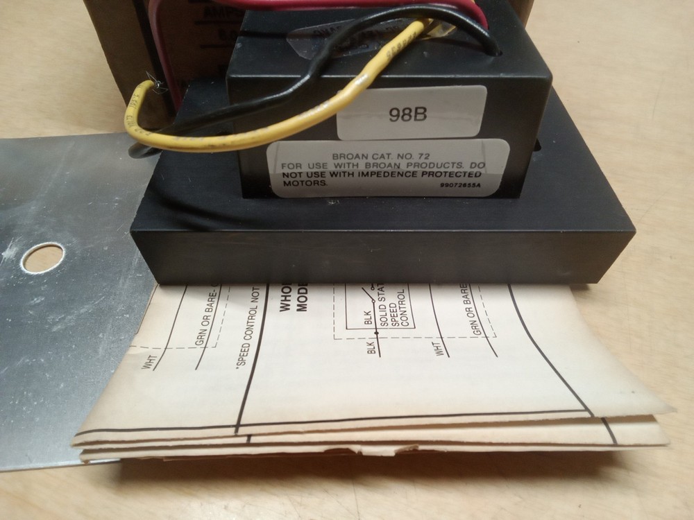 Broan Model 72 Solid-State Switch