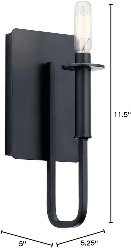Wall Sconce 1Lt,Black