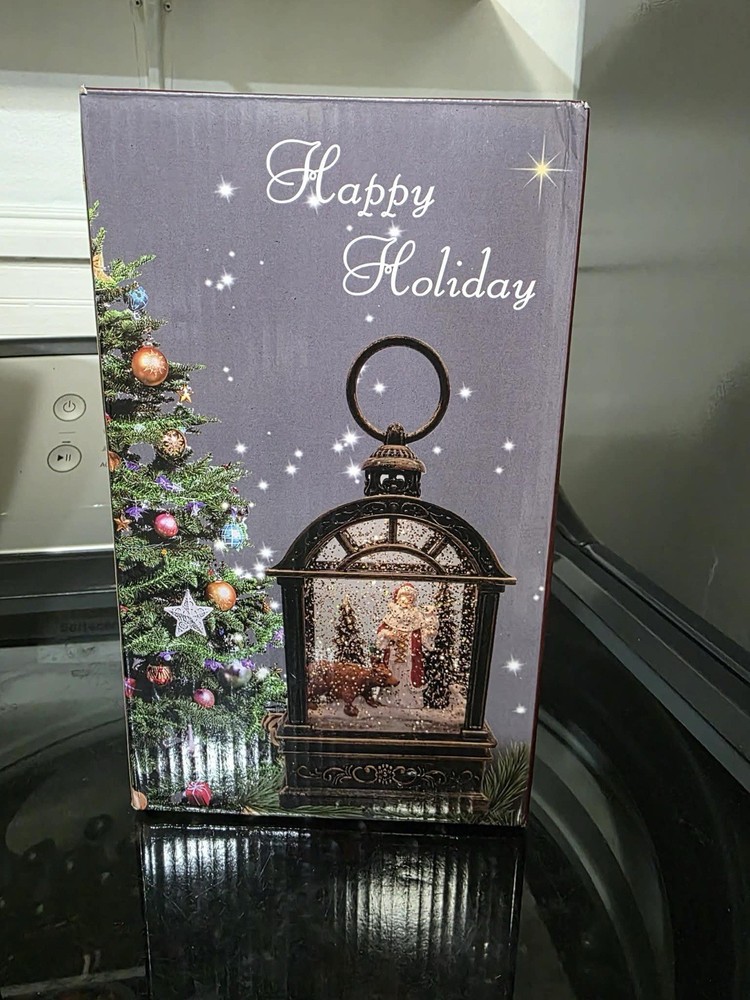 Snow Globe Christmas Lantern Decoration