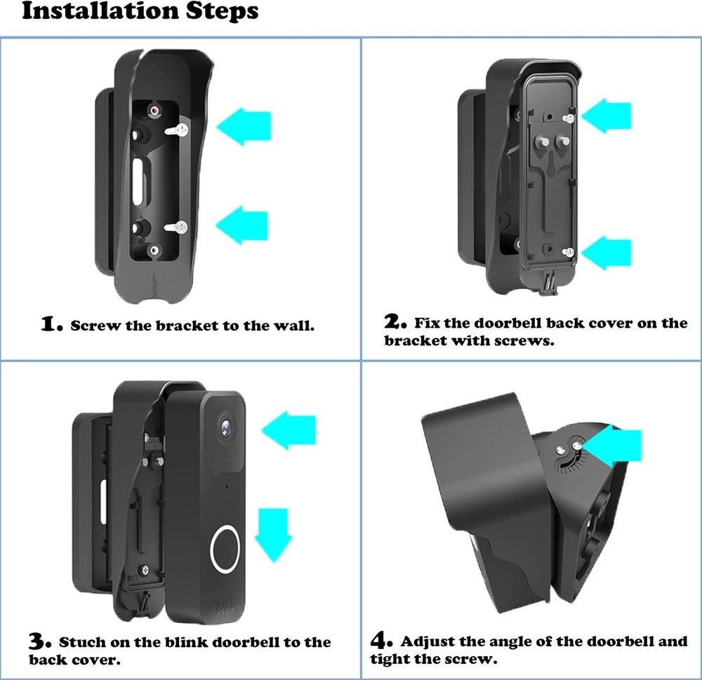 Adjustable Blink Doorbell Mount Kit for Enhanced Security