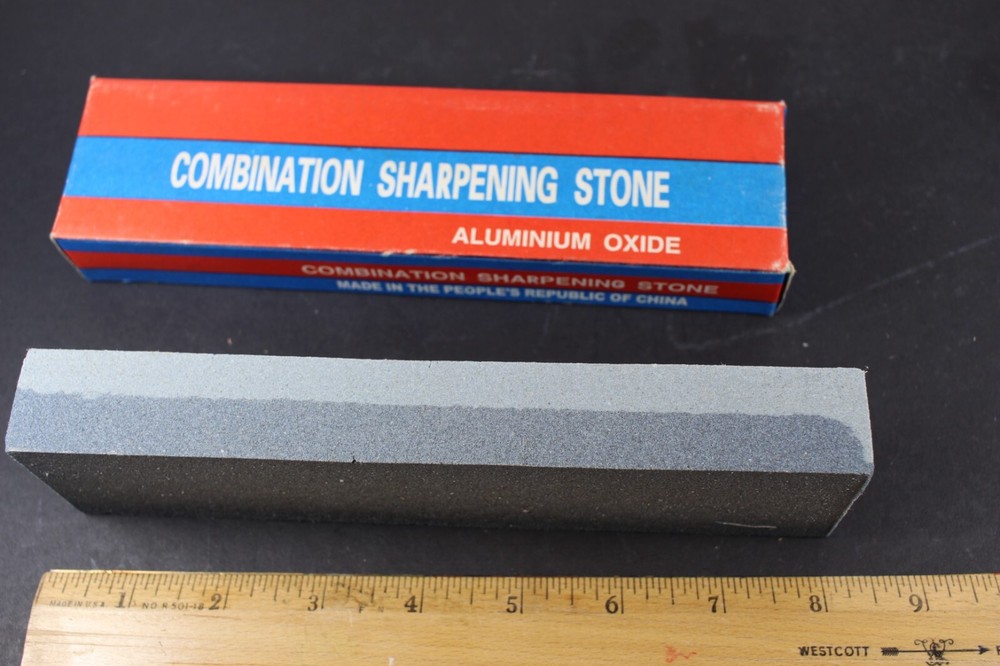 Aluminum Oxide Combination Sharpening Stone 8" X 2" X 1"
