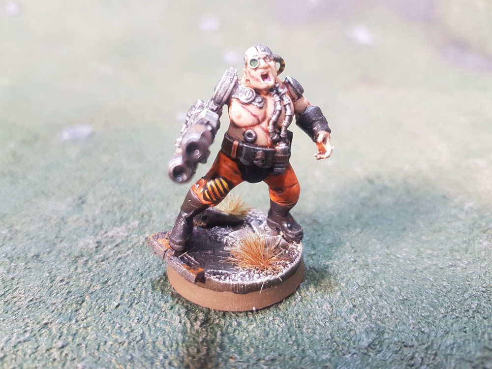 Cyborg With Melta Weapon Fits Servitor
