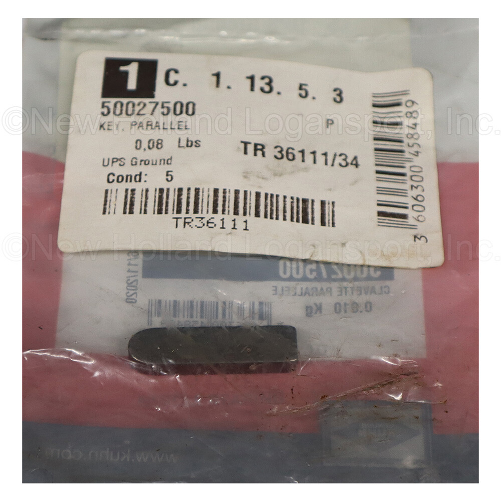 Kuhn Krause Parallel Key Part # 50027500