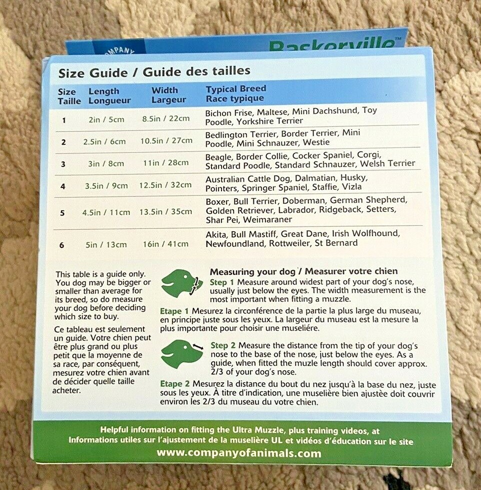 Baskerville - Ultra Muzzle for Dogs - New & Improved - Comfortable Dog Friendly