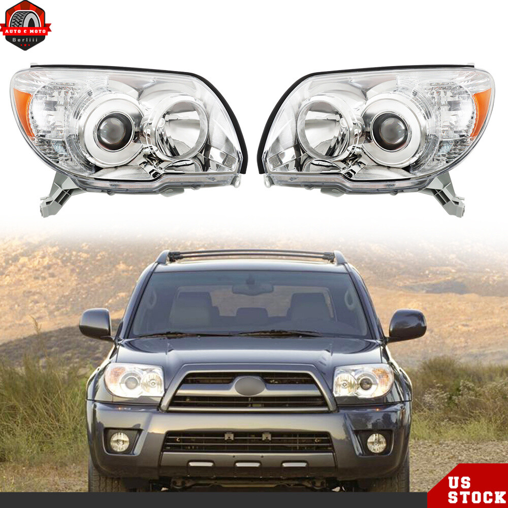 For Toyota 4Runner 2006-2008 2009 Projector Headlights Halogen Left&Right Side