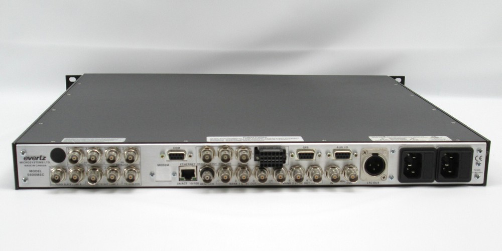 Evertz 5600MSC Master Clock / SPG Broadcast Master Sync & Clock Generator