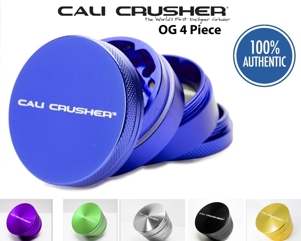 2" Cali Crusher OG 4 Piece Anodized Herb Spice Grinder Hard Top AUTHENTIC in BOX