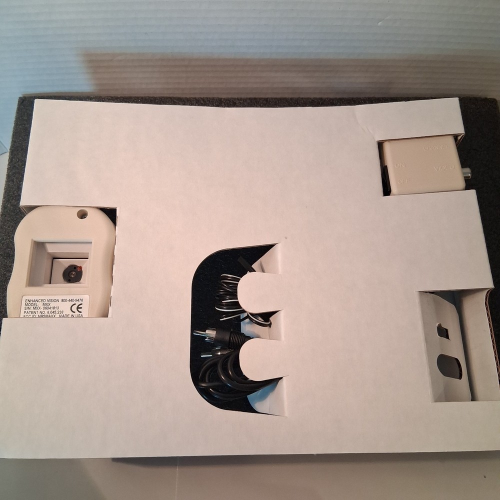 Enhanced Vision MAX Portable Magnifier Black White BW, A Low-Vision Assistance