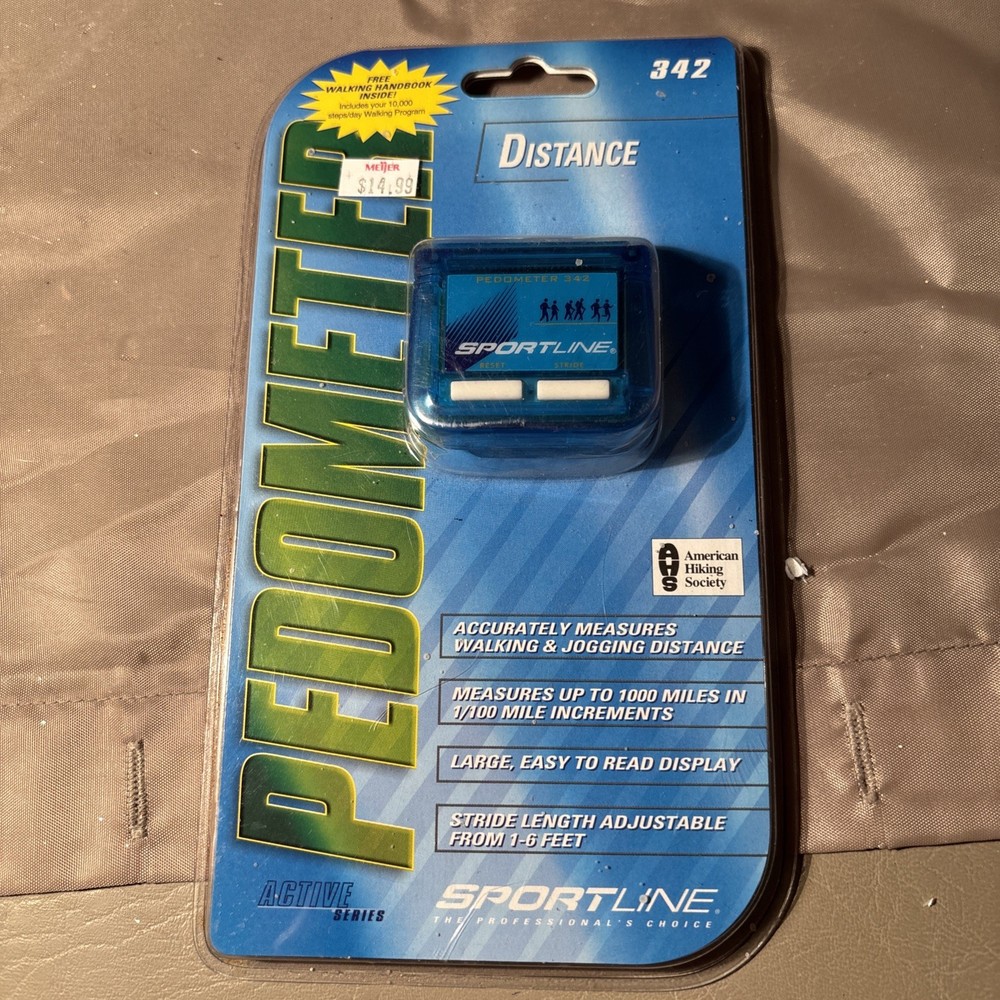 SPORTLINE ELECTRONIC PEDOMETER WALKING JOGGING #342