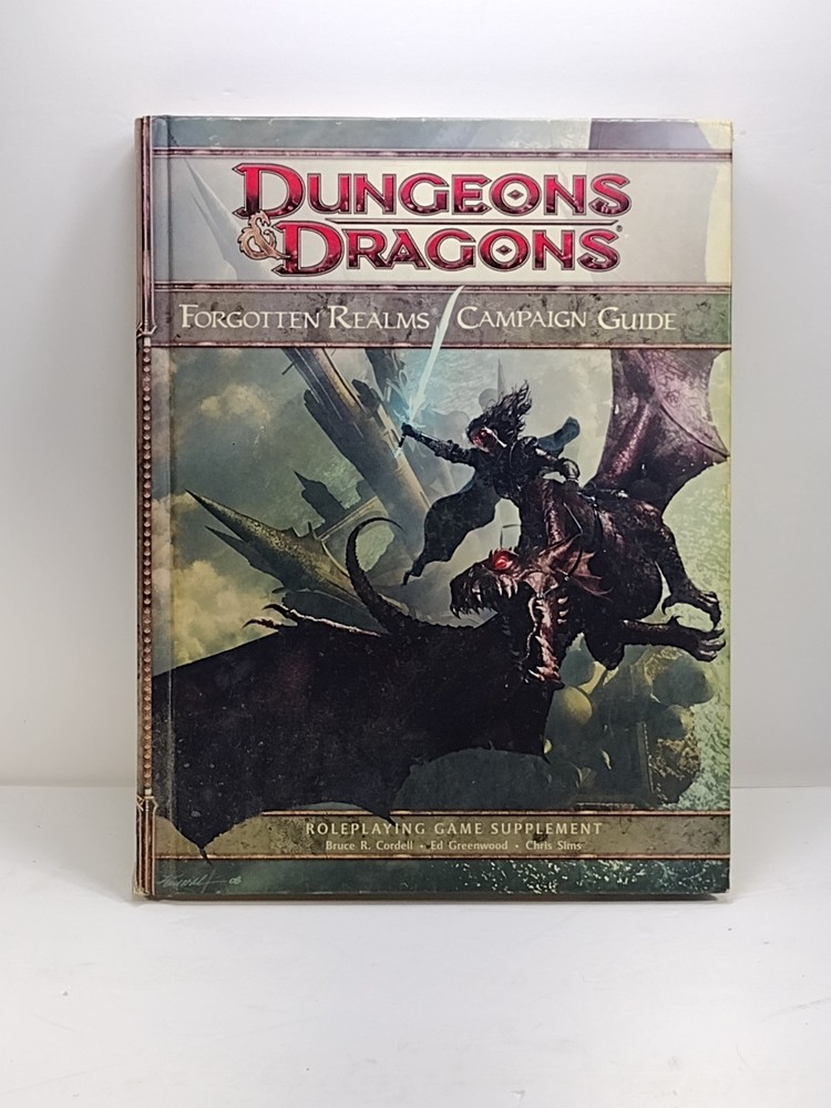 D&D Forgotten Realms Campaign Guide, Lands Of Dark Peril Await, Includes Map