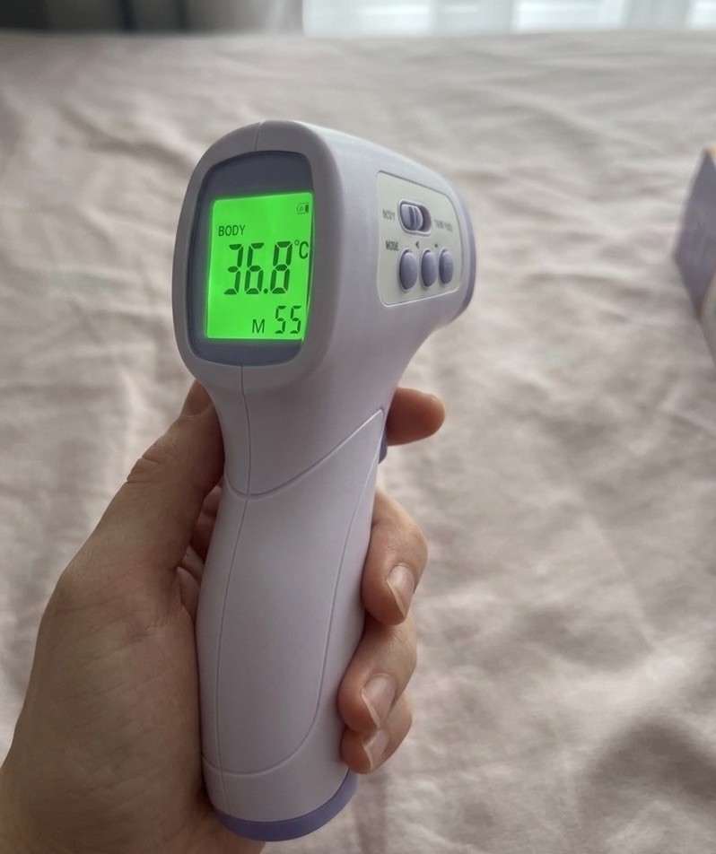 Pacom PC868 Infrared Forehead Thermometer LCD Display Contactless Memory
