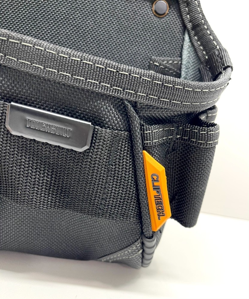 NWT - ToughBuilt Project Pouch / Hammer Loop, ClipTech Tool Belt Black, TB-CT-24