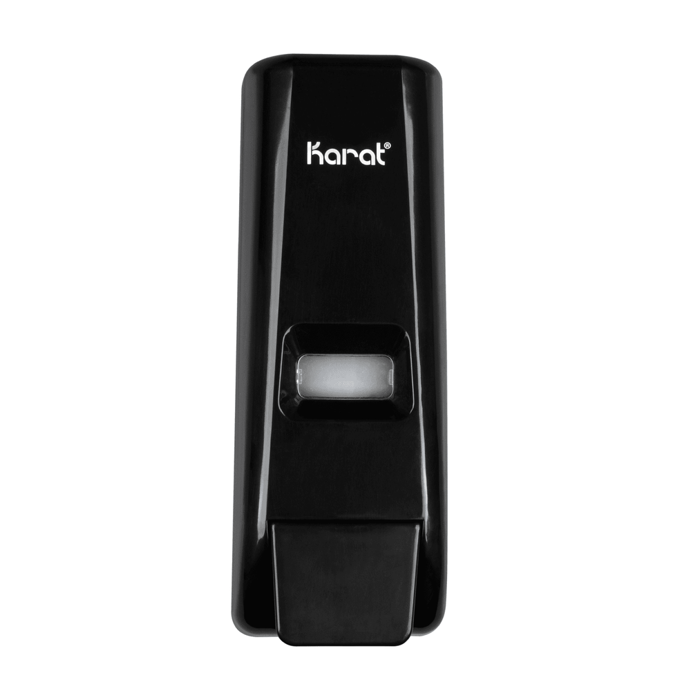 Karat 13.5oz Hand Soap Refillable Liquid Dispenser, Stand/Wall Mount, Black