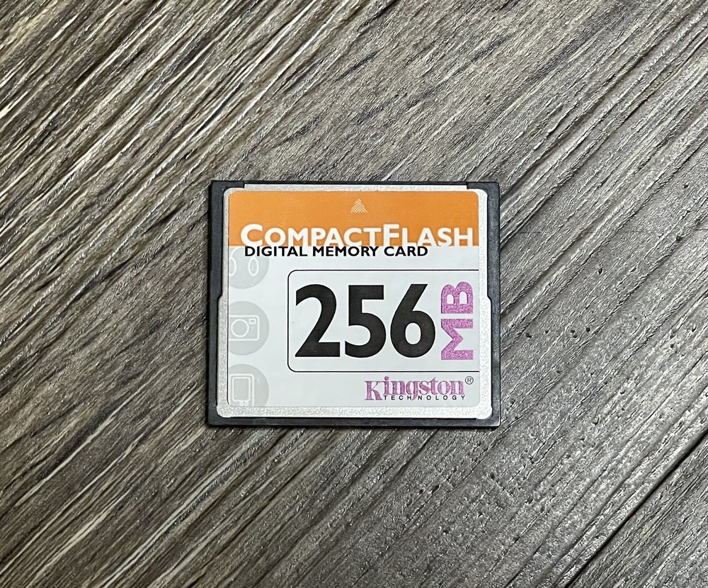 256 MB Memory Card Kingston Technology CompactFlash Digital CF/256 NOS Camera